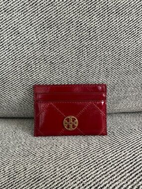 NWT Tory Burch Willa Slim Card Case 169923 Berry